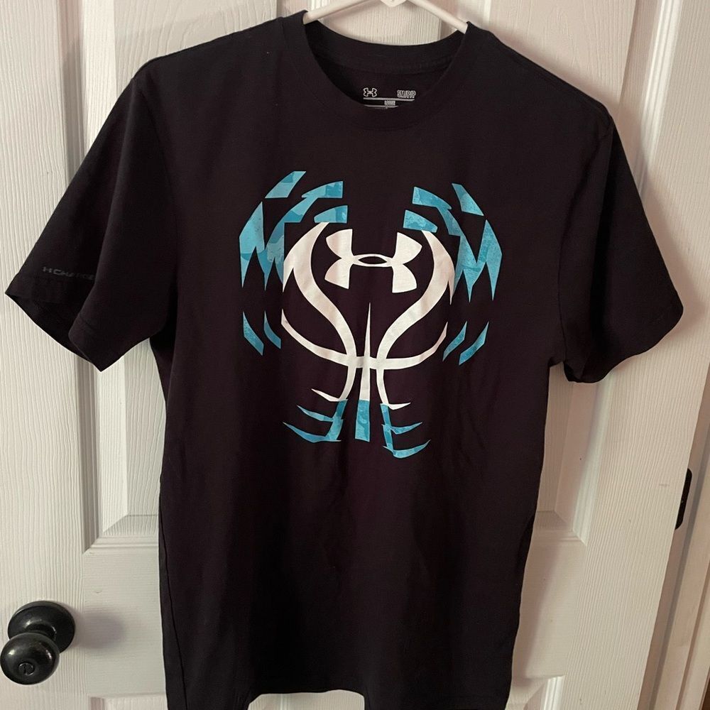 Men’s Black Under Armour Short Sleeve Tee Shirt Size S
